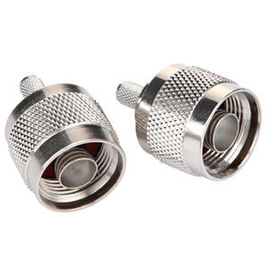 N-male RF connector, N-type male N crimp antenna connector, connected to RG58/RG142