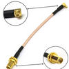 RF10009 | SMA Female right  to 100mm IPX 3.94in with Coaxial Cable