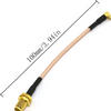 RF10009 | SMA Female right  to 100mm IPX 3.94in with Coaxial Cable