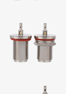 Rf coaxial connector TNC-KF-1.5 window TNC female seat flange with four-hole crimping RG316 Line RG174