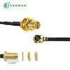 RF10053 | RP-SMA Female Connector to I-PEX with MI 1.13 black Coaxial Cable