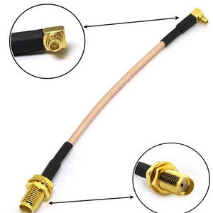 RF10009 | SMA Female right  to 100mm IPX 3.94in with Coaxial Cable