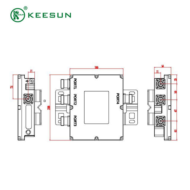 98.00828 | 380-960/1710-1880/1920-2170 MHz Tri-band Combiner 