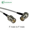 TV10003 | F Male to F Male Connector with white RG316 TV Cable 