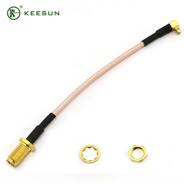 RF10009 | SMA Female right  to 100mm IPX 3.94in with Coaxial Cable